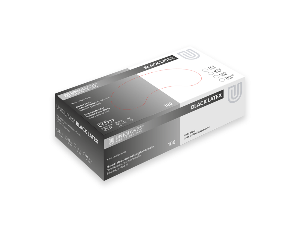 Unigloves Black Latex