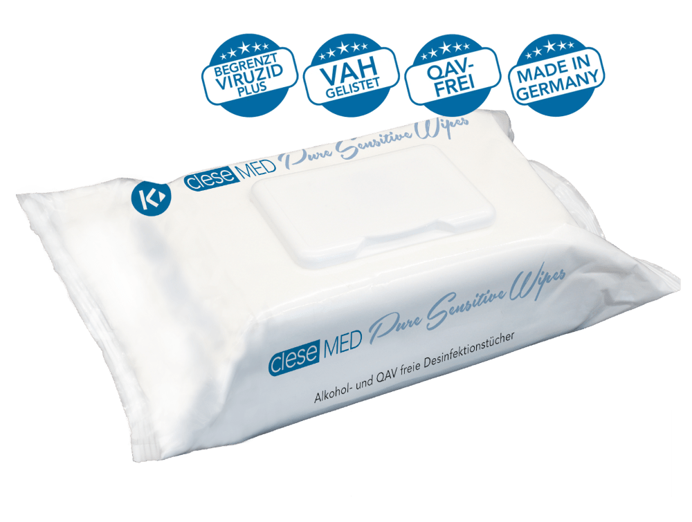 cleseMED Pure SensitiveWipes 80 Blatt
